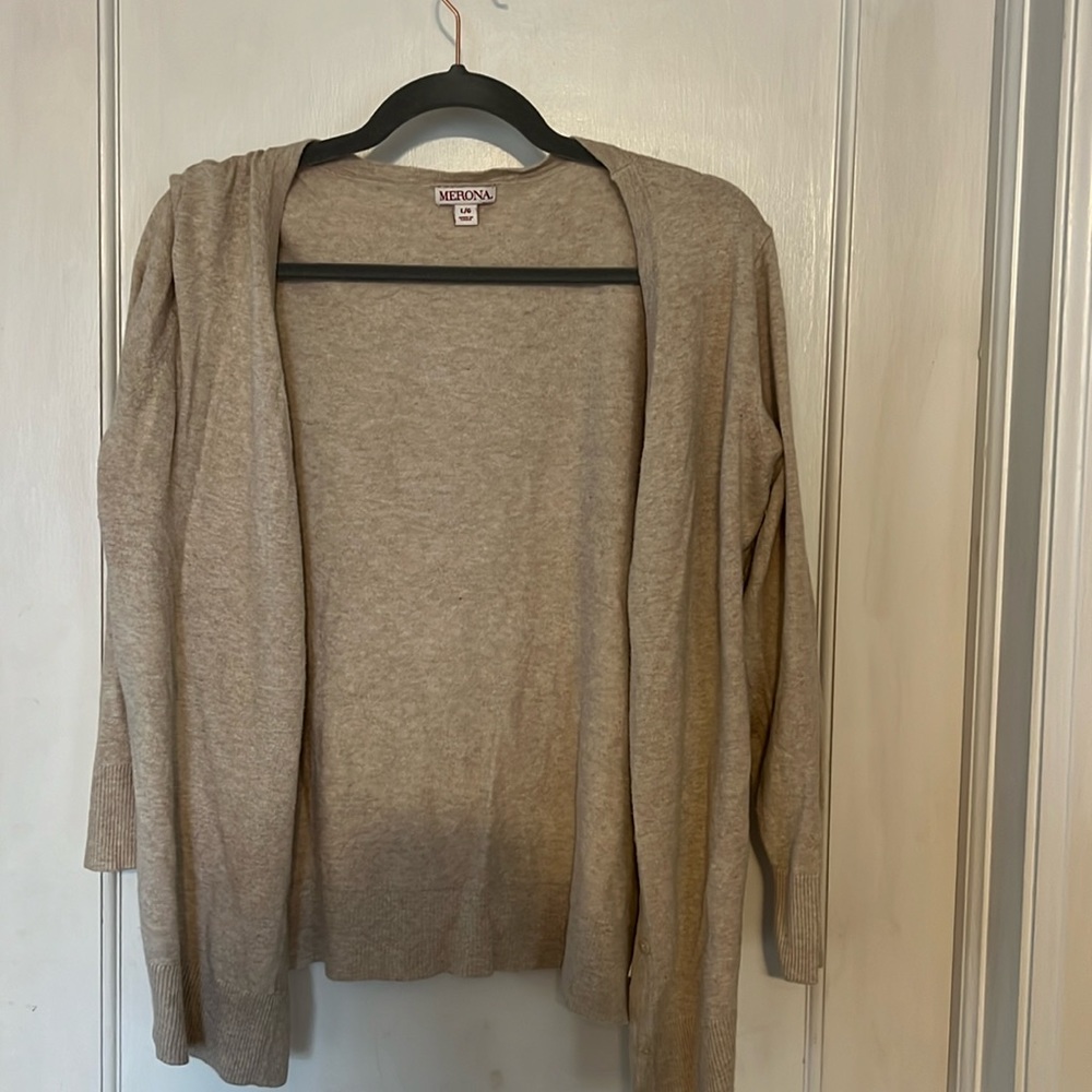 Merona tan cardigan